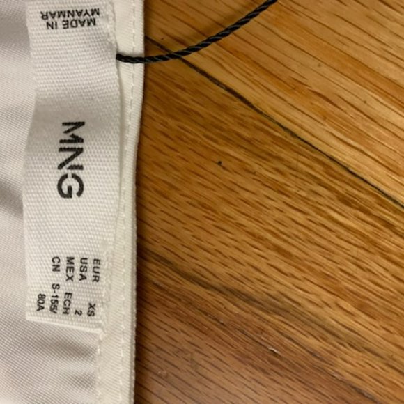 mango mng cream colored maxi dress size 2 - Picture 3 of 7